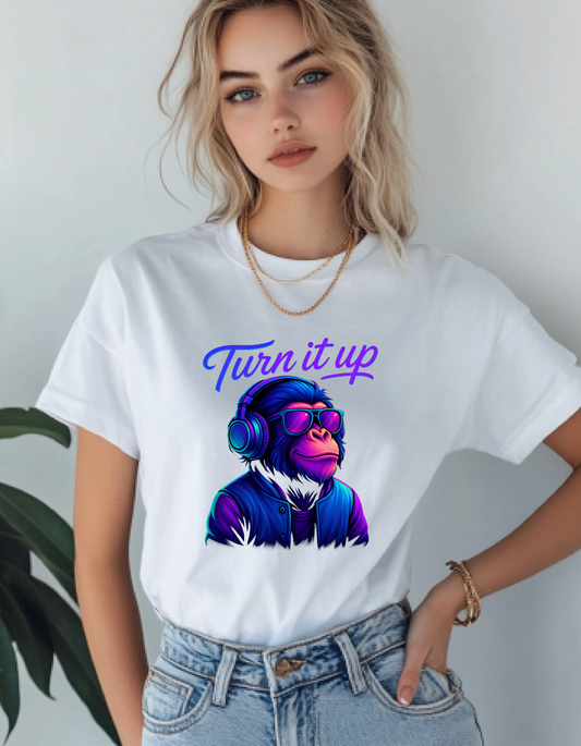 Turn It Up - CR8-MODE Premium T-Shirt – Gildan 5000 | Classic Fit, Soft Cotton, Unisex Streetwear Tee