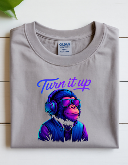 Turn It Up - CR8-MODE Premium T-Shirt – Gildan 5000 | Classic Fit, Soft Cotton, Unisex Streetwear Tee