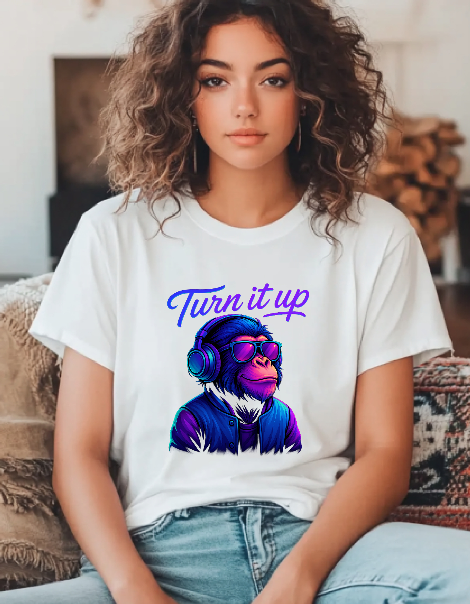 Turn It Up - CR8-MODE Premium T-Shirt – Gildan 5000 | Classic Fit, Soft Cotton, Unisex Streetwear Tee