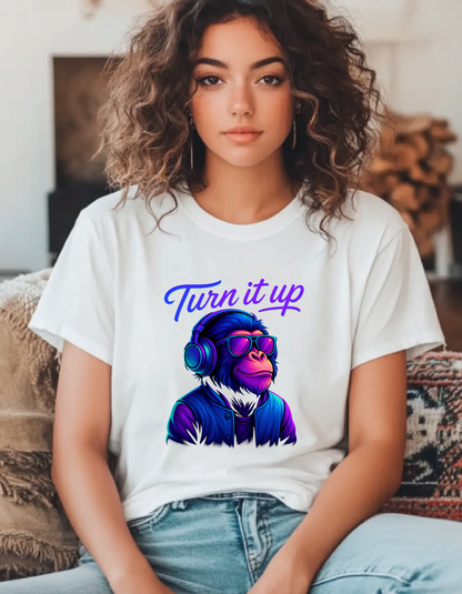 Turn It Up - CR8-MODE Premium T-Shirt – Gildan 5000 | Classic Fit, Soft Cotton, Unisex Streetwear Tee