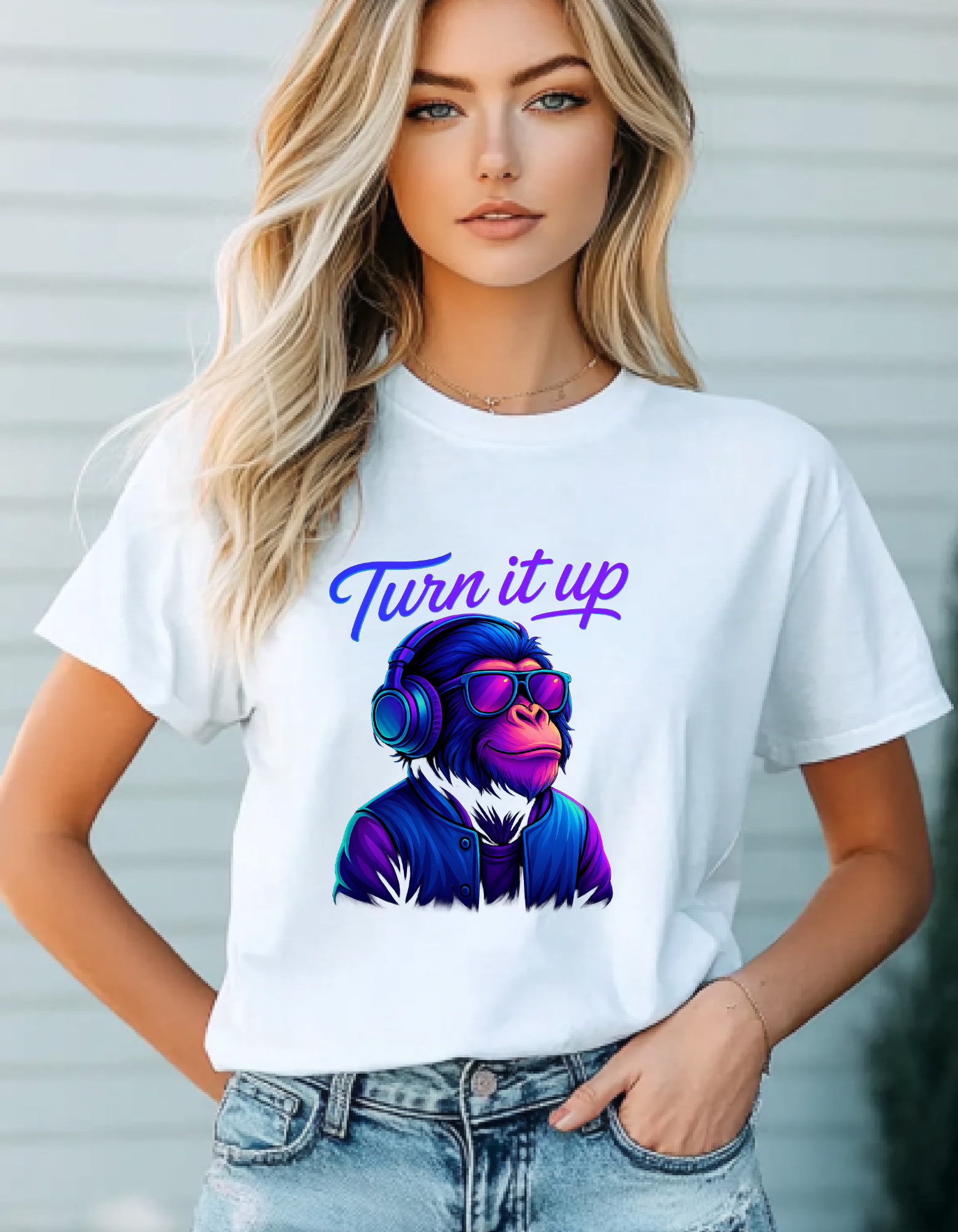 Turn It Up - CR8-MODE Premium T-Shirt – Gildan 5000 | Classic Fit, Soft Cotton, Unisex Streetwear Tee