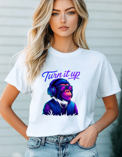 Turn It Up - CR8-MODE Premium T-Shirt – Gildan 5000 | Classic Fit, Soft Cotton, Unisex Streetwear Tee