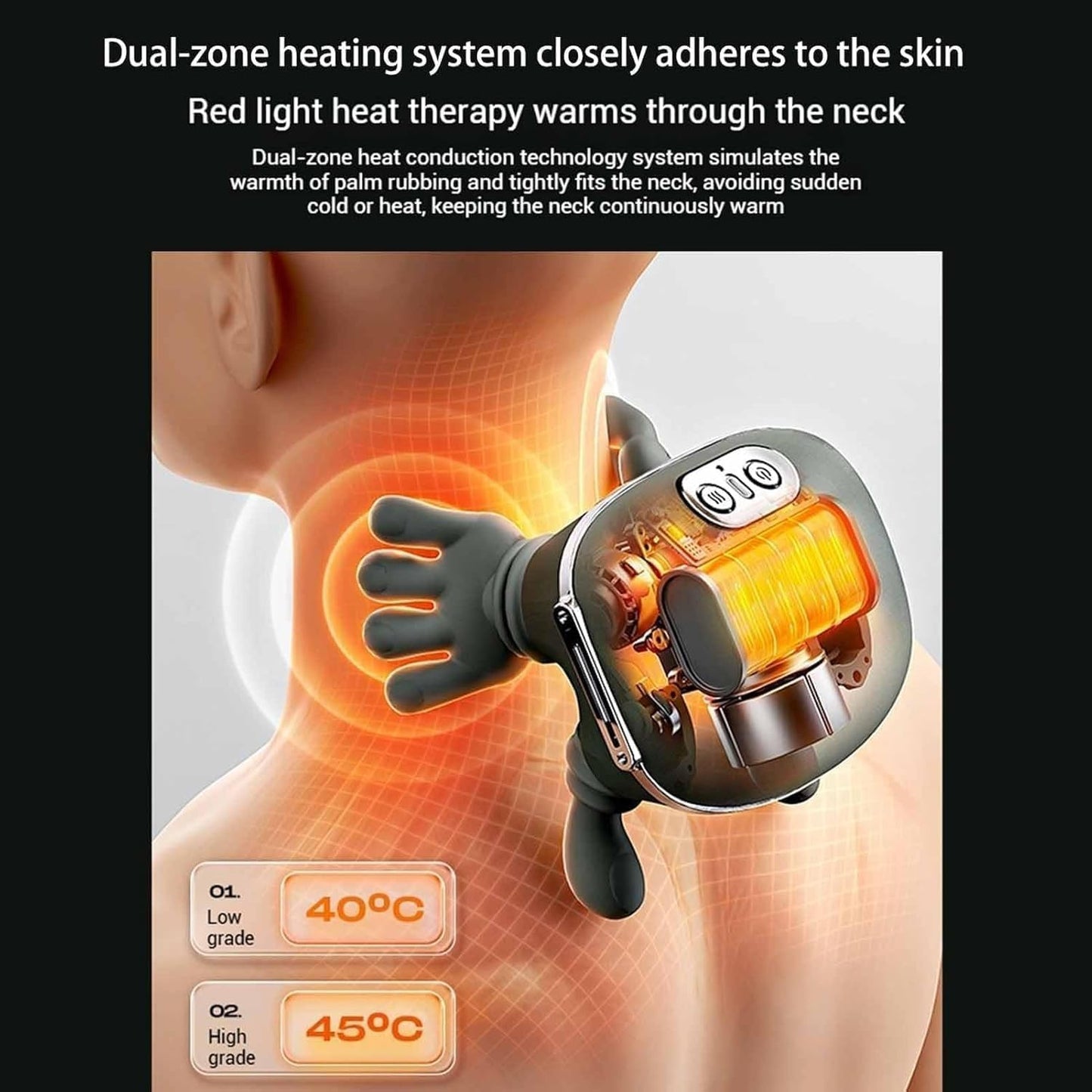 Siasoo Professional Neck and Shoulder Massager with Handheld Functionality for Comprehensive Relief
