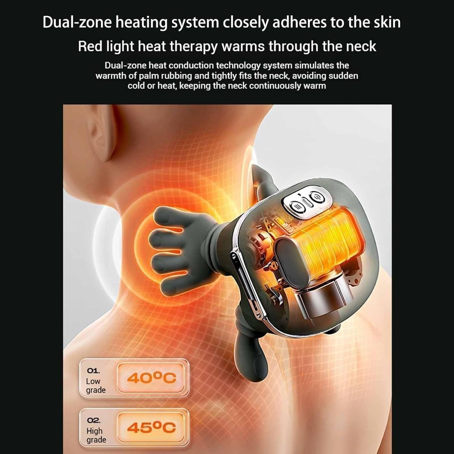 Siasoo Professional Neck and Shoulder Massager with Handheld Functionality for Comprehensive Relief